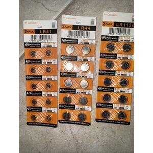 Lot Of 3 Packs Calculator Batteries